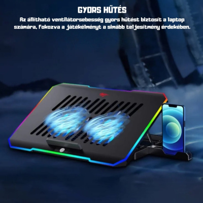 Havit F2069 Gamer Hűtőpad 16