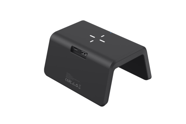 Havit W320 Asztali Digitális Óra + Vezeték Nélküli Töltő - Fekete