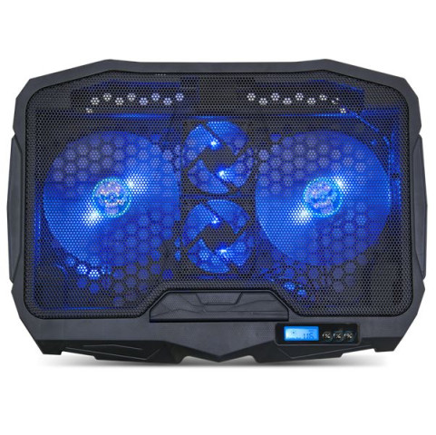 Spirit of Gamer Notebook Hűtőpad 17"-ig - AIRBLADE 600 RGB (25dB; 4x12cm, RGB, 2xUSB2.0)