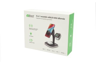 Boost 5 az 1-ben Vezeték nélküli MagSafe töltőállomás - fehér